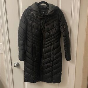 Marc New York Black Hooded Puffer Coat